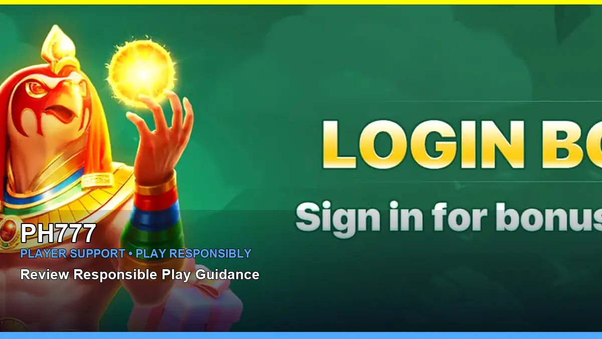 PH777 player support and responsible gaming guide for Philippine players
